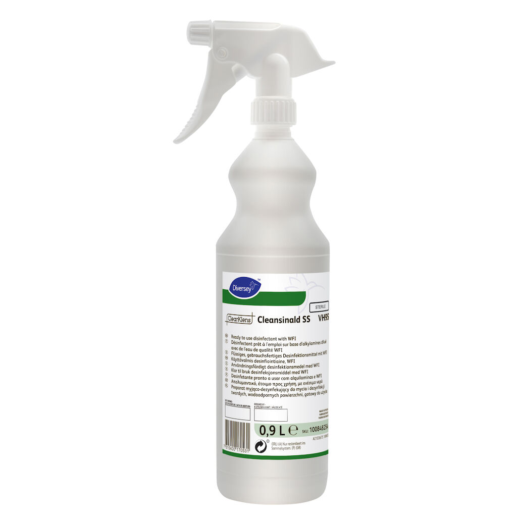 ClearKlens Cleansinald SS VH9S 6x0.9L - Détergent désinfectant stérile prêt à l’emploi sur base d’alkylamine